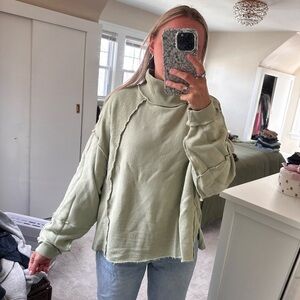 American Eagle Green Turtleneck